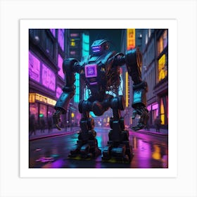 Futuristic Robot 40 Art Print