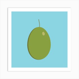 Olive Icon In Flat Design Art Print