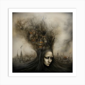 Sadness Of Civilization 1 Art Print