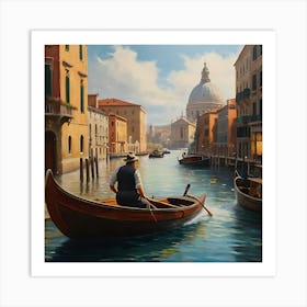 the Doges of Venice Oil on Canvas Style Art Print