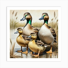 Mallard Ducks 2 Art Print