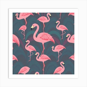 Flamingos 5 Art Print