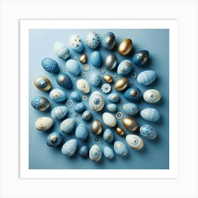 Blue Eggs Art Print