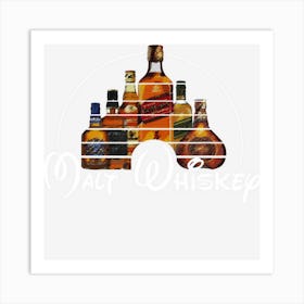 Malt Whiskey Funny Gift Idea Pun Parody Art Print