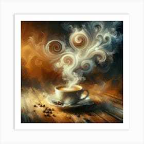 Coffee Painting 1 Art Print