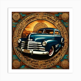 Aztec Car Art Print