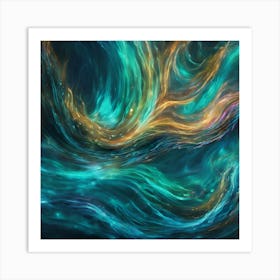 Aqua Arora Abstract Art Print