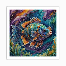 Fish In The Ocean Art Print