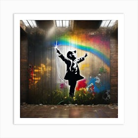 Banksy similar art Art Print