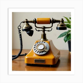 Vintage Telephone 1 Art Print