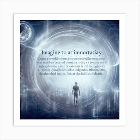 Imagine To Immortay Art Print