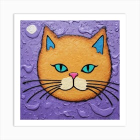 Blimp Cat Art Print