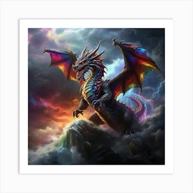 Rainbow Dragon Art Print