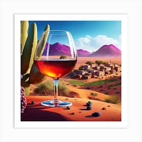 Wine In The Desert Art Print