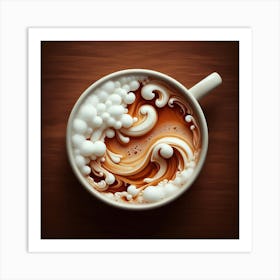 Coffee foam 3 Art Print