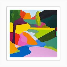 Abstract Park Collection Forest Park St Louis 4 Art Print