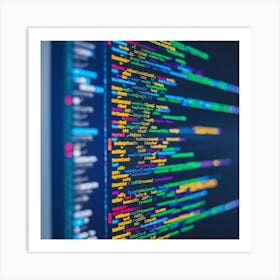 Computer Code 2 Art Print