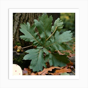 Oak leaf Art Print