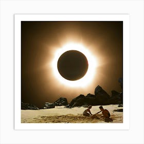 Summer Eclipse Art Print