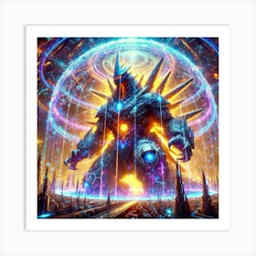 A Vivid Depiction Of The Anomaly Shielding Ability Art Print