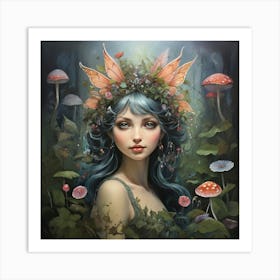 Fairy In The Forest Art Print