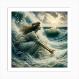 Mermaid Women Art Print