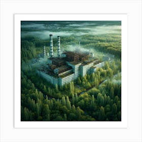 Ukrainian Nuclear Power Plant 1 Art Print