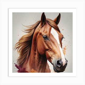 Horse Portrait Art Print