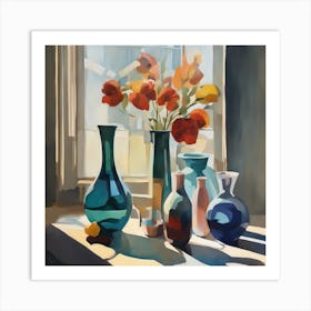 Still Life With Vases Art Print