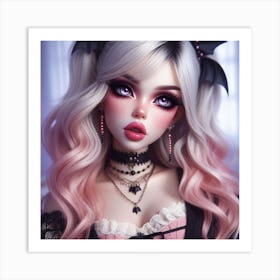 Gothic Doll 3 Art Print