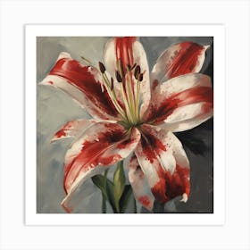 Red Lily Art Print