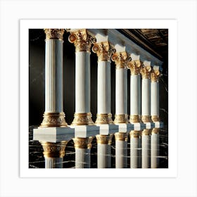 Columns 1 Art Print