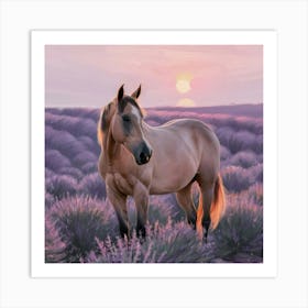 Sunset Horse 58 Art Print