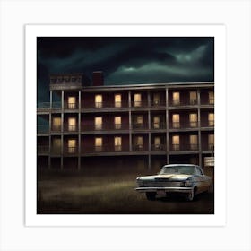 Haunted Hotel Art Print