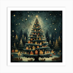 Visions of Vintage Christmas Art Print