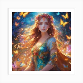 Fairy In The Forest Art Print