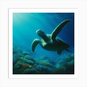 Sea Turtle 1 Art Print