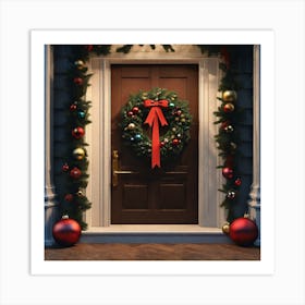 Christmas Door 67 Art Print