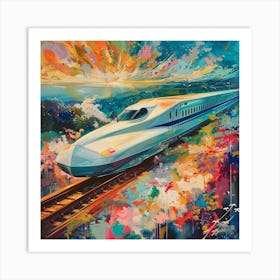 Bullet Train 7 Art Print