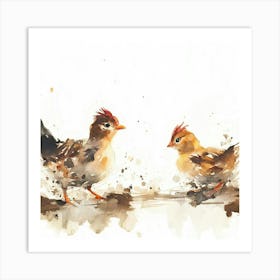 Chickens Art Print