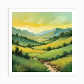 Landscape Painting 22 Art Print