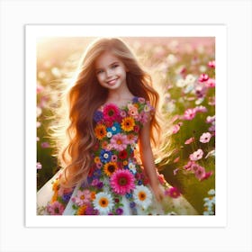 Flower Girl 1 Art Print