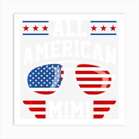 All American Mimi Patriotic 4th Of July Art Print