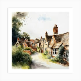 Village In England Art Print