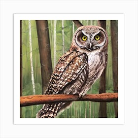Pretty Owl 2 Art Print