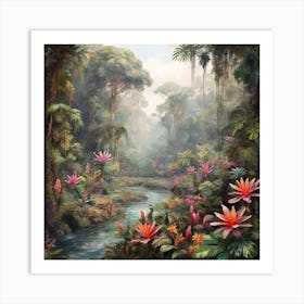 Rainforest landscape 4 Art Print