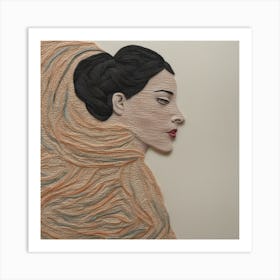 Woman'S Face 4 Art Print