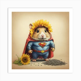 Super Hamster 6 Art Print