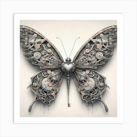 Dead Butterfly Art Art Print