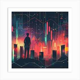 A Stock Market Graph Lofi Illustration 1718663686 3 Art Print